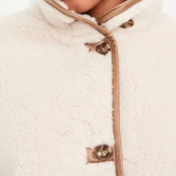 NWT Old Navy Oversized Sherpa Aviator Jacket - Picture 3 of 9